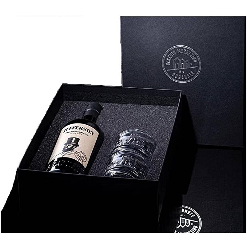 AMARO JEFFERSON CL 70 IN  CONFEZIONE REGALO CON 2 BICCHIERI