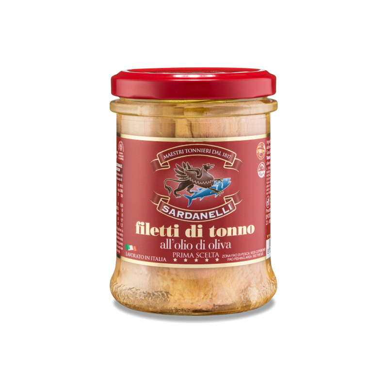 FILETTI TONNO SARDANELLI 300G VETRO IN OLIO DI OLIVA FILETTI TONNO SARDANELLI 300G VETRO IN OLIO DI OLIVA