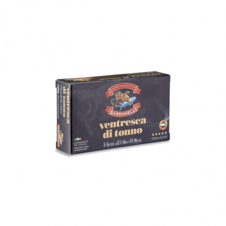 VENTRESCA DI TONNO SARDANELLI 120G IN OLIO OLIVA 