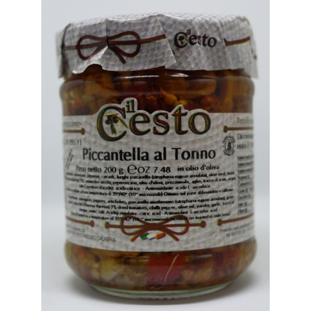 PICCANTELLA CON TONNO IN OLIO DI OLIVA ML 106 IL CESTO
