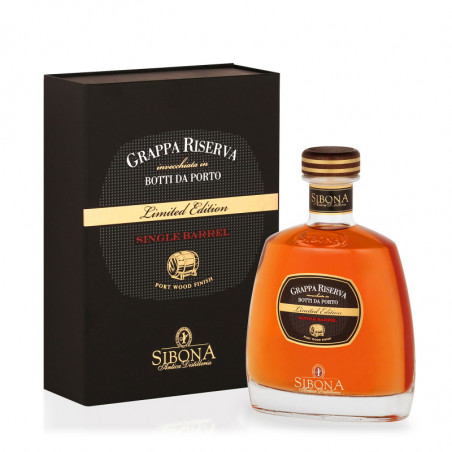GRAPPA SIBONA RISERVA INVECCHIATA IN BOTTI DI PORTO LIMITED EDITION