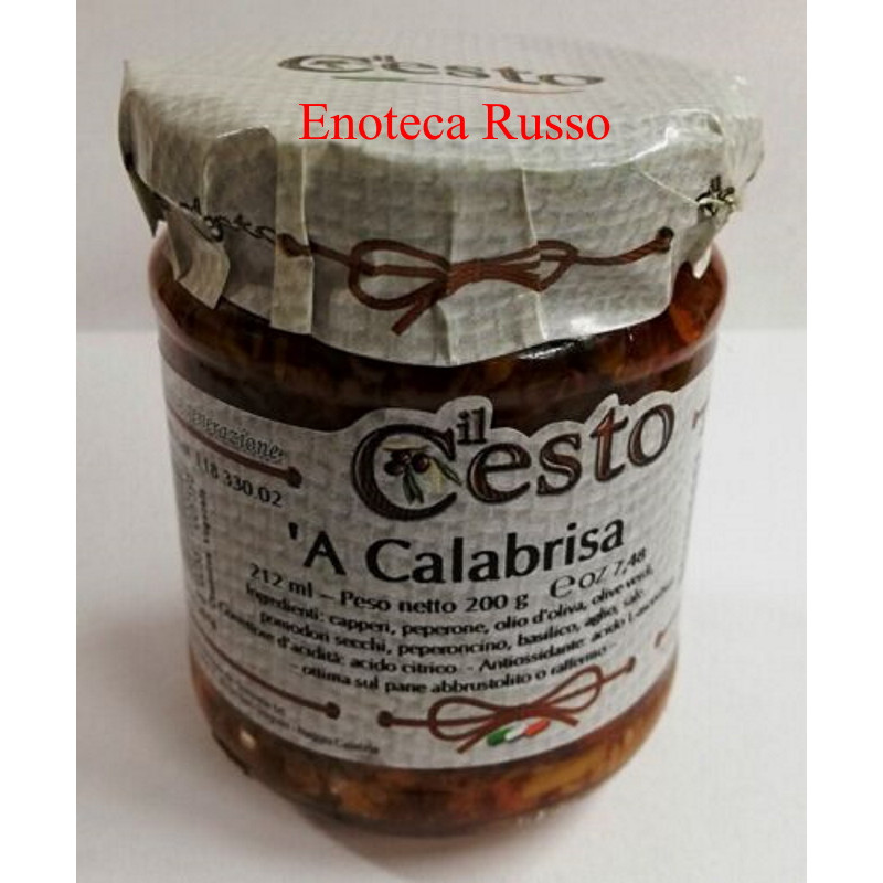 A CALABRISA IN OLIO DI OLIVA ML 212 IL CESTO A CALABRISA IN OLIO DI OLIVA ML 212 IL CESTO
