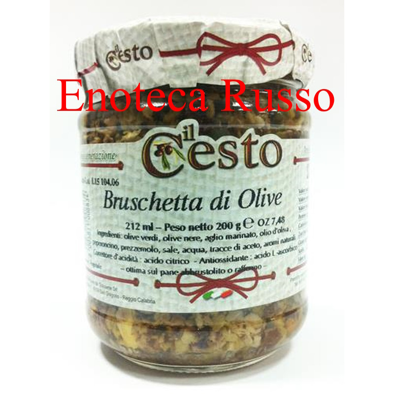 BRUSCHETTA DI OLIVE ML 106 IL CESTO BRUSCHETTA DI OLIVE ML 106 IL CESTO