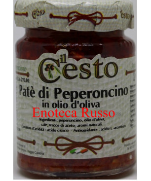PATE' DI PEPERONCINO OLIO OLIVA ML 212 IL CESTO