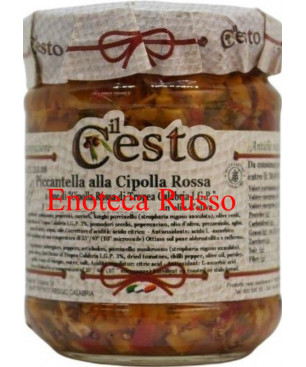 PICCANTELLA CON CIPOLLA ROSSA DI TROPEA IN OLIO DI OLIVA  ML 106 IL CESTO