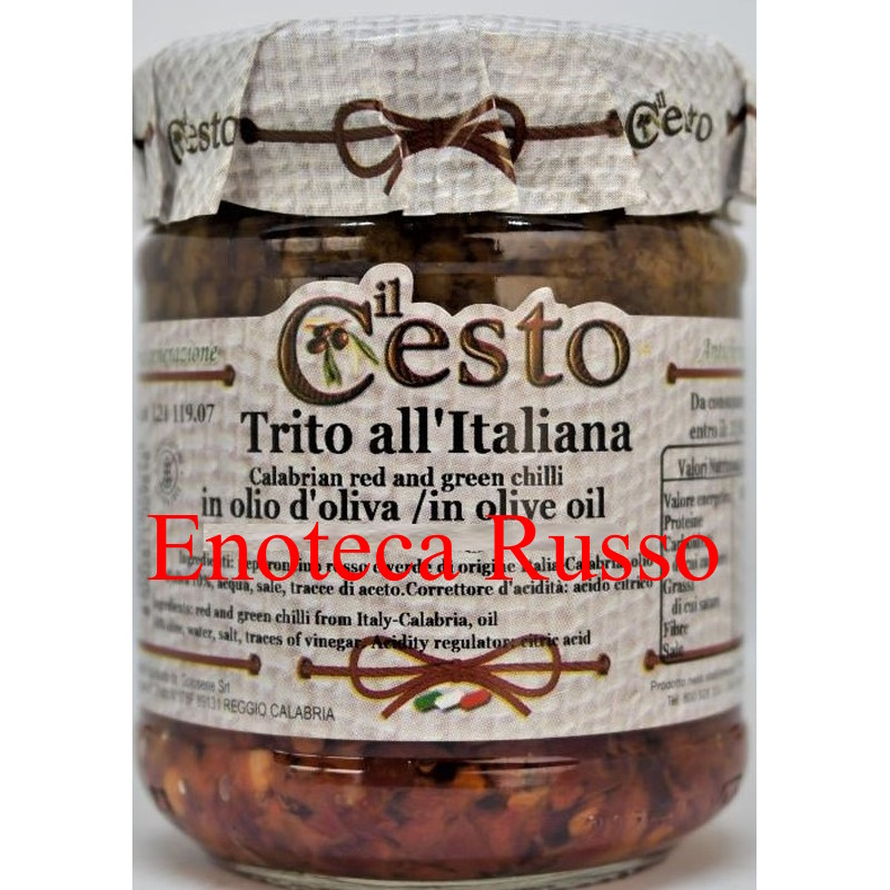 TRITO ALL'ITALIANA IN OLIO DI OLIVA ML 212 IL CESTO TRITO ALL'ITALIANA IN OLIO DI OLIVA ML 212 IL CESTO