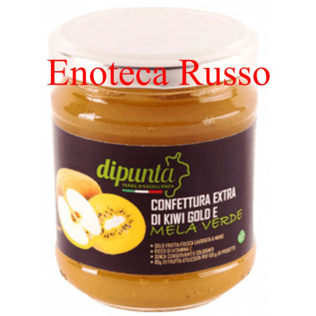 CONFETTURA EXTRA DI KIWI GOLD E MELA VERDE DIPUNTA GR 220