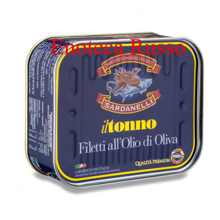TONNO A FILETTI SARDANELLI 350G IN OLIO DI OLIVA BLU LINEA PREMIUM