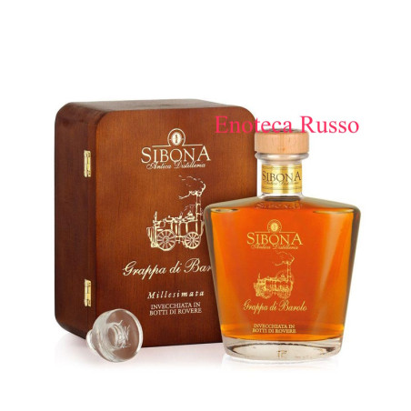 GRAPPA BAROLO 2010 RISEVA SPECIALE SIBONA CASSETTA LEGNO