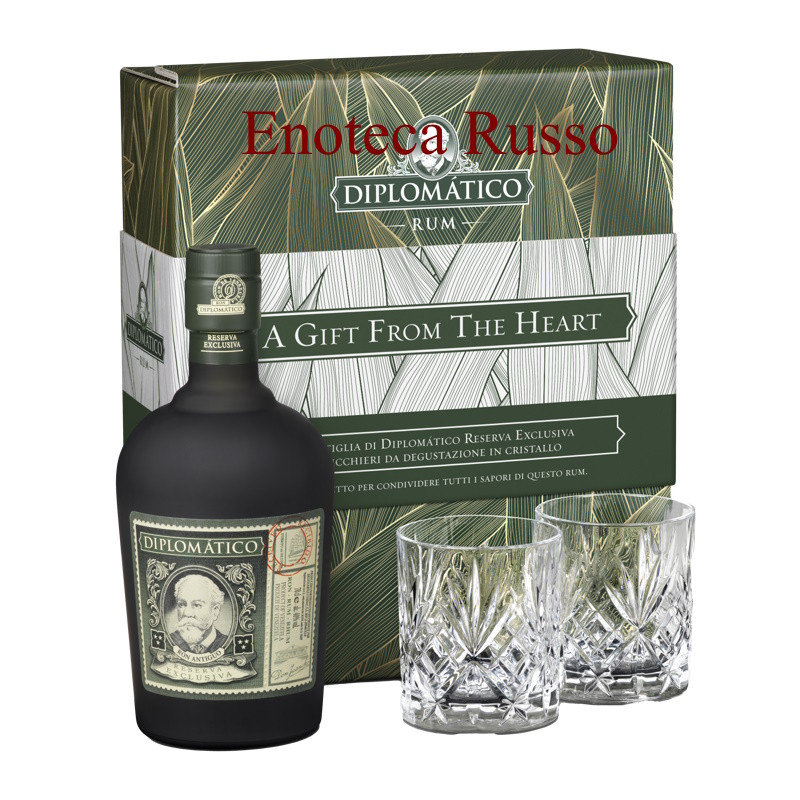 RUM DIPLOMATICO RESERVA CONFEZIONE CON 2 BICCHIERI