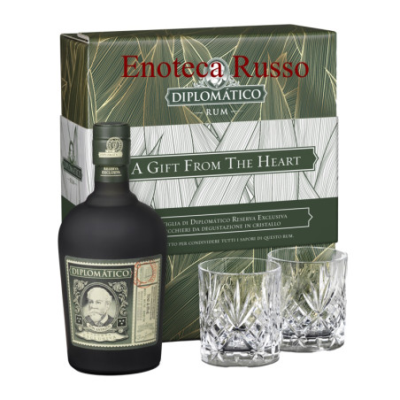 RUM DIPLOMATICO RESERVA CONFEZIONE CON 2 BICCHIERI