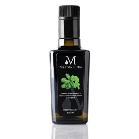 OLIO EXTRAVERGINE AL BASILICO MAZZITELLI ML. 250