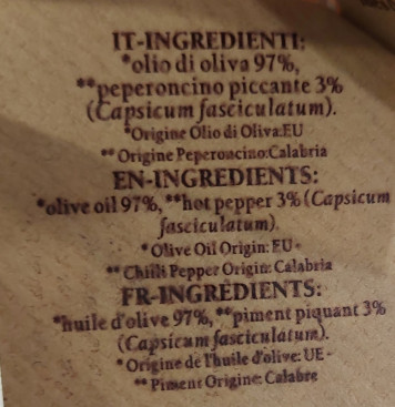 OLIO PICCANTE GOCCIE DI SOLE  200 ML