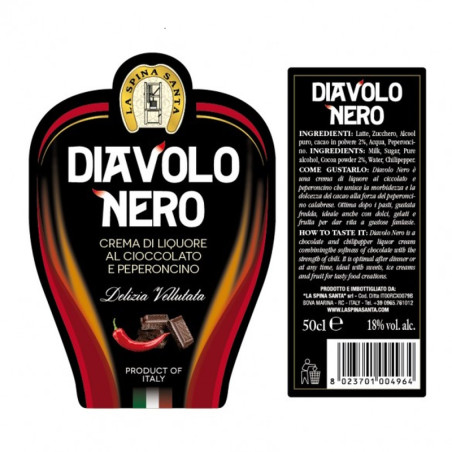 DIAVOLO NERO CREMA DI CIOCCOLATO PICCANTE CL. 50