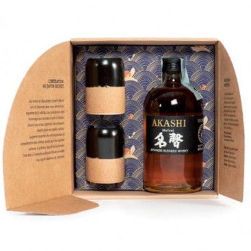 WHISKY AKASHI MEISEI CONFEZIONE CON 2 BICCHIERI