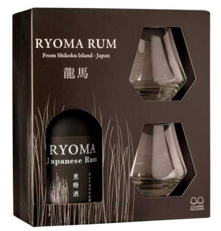 RUM RYOMA CONFEZIONE CON 2 BICCHIERI