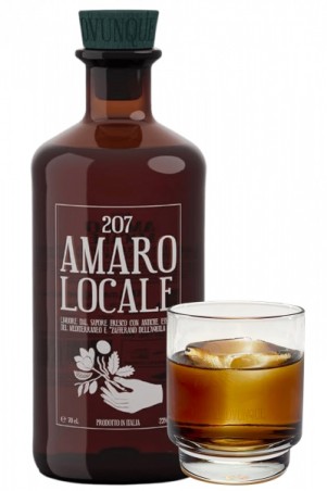 CONFEZIONE AMARO LOCALE 207 CON 2 BICCHIERI IN REGALO