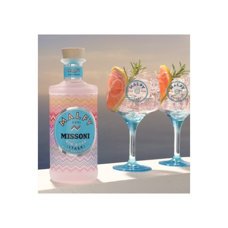 BOX GIN MALFY MISSONI CON 2 CALICI MISSONI BOX GIN MALFY MISSONI CON 2 CALICI MISSONI