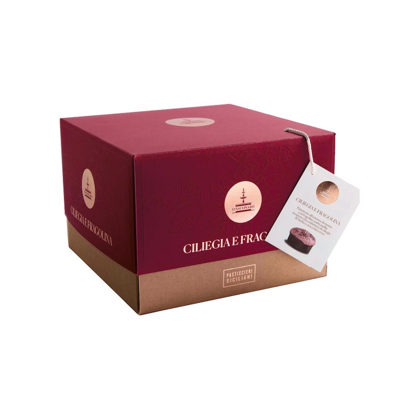 PANETTONE CILIEGIA E FRAGOLINE FIASCONARO 1 KG PANETTONE CILIEGIA E FRAGOLINE FIASCONARO 1 KG